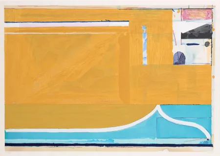 木版 Diebenkorn - Ochre