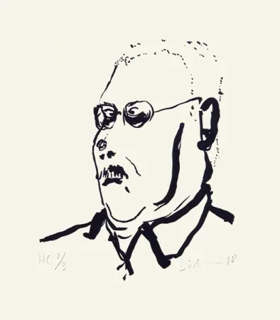 シルクスクリーン Dietman - Autoportrait No. 1