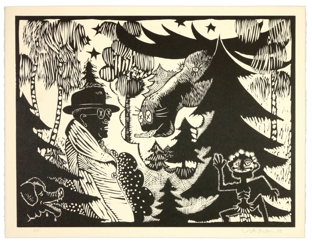 リノリウム彫版 Dietman - GutaV 