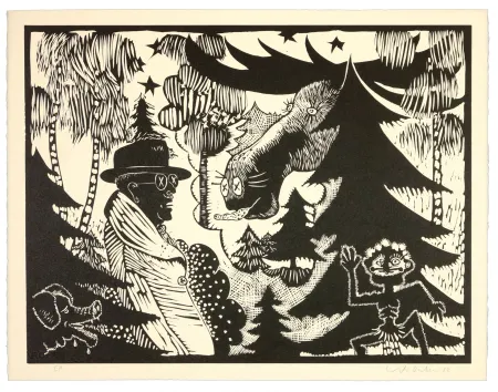 リノリウム彫版 Dietman - GutaV 