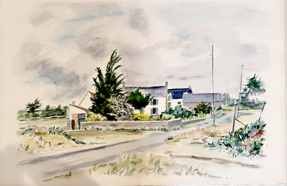 リトグラフ Dignimont - La Trinité-sur-Mer