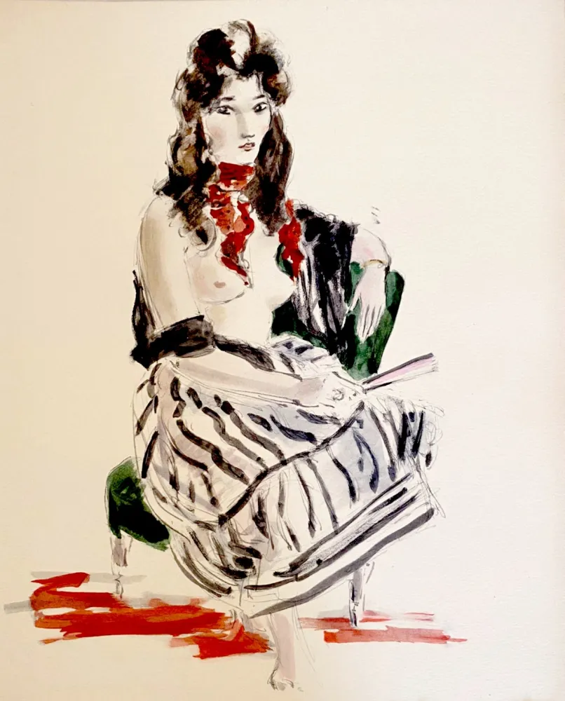 リトグラフ Dignimont - Paquita la gitane