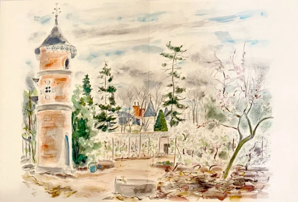 リトグラフ Dignimont - Verger de l'Île-de-France