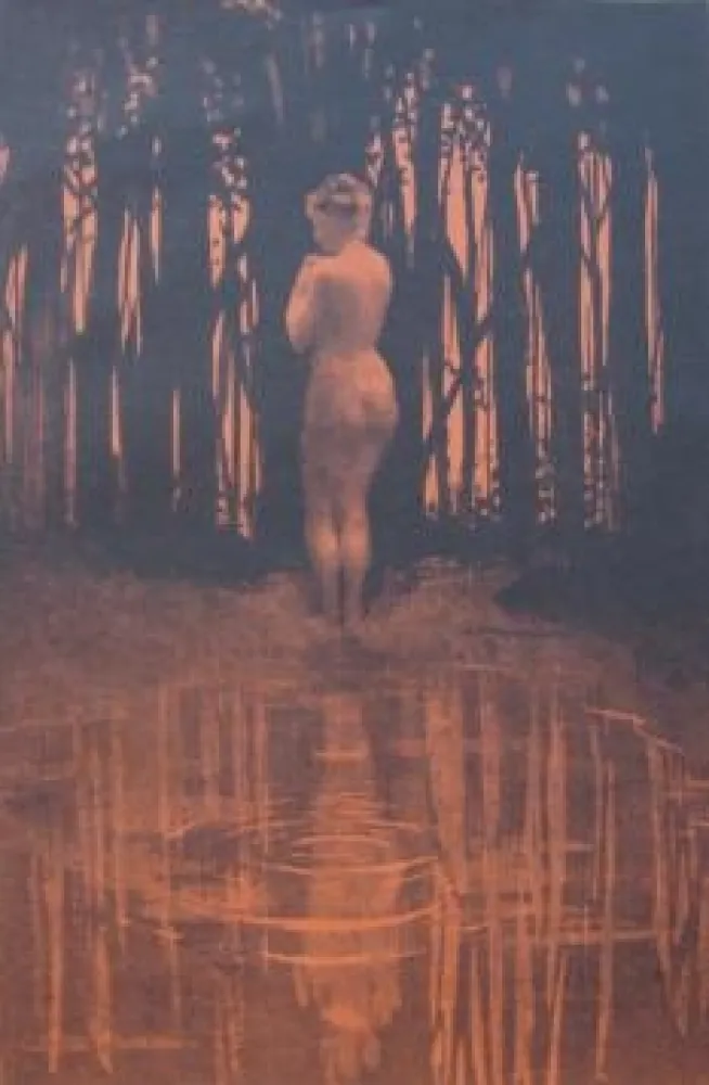 リトグラフ Dillon - Baigneuse