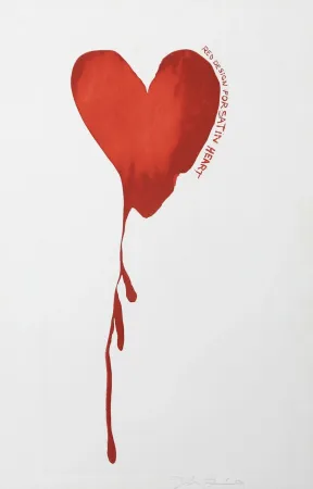 彫版 Dine - Red Design for Satin Heart 