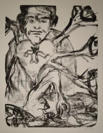 リトグラフ Disler - Herzhorcher