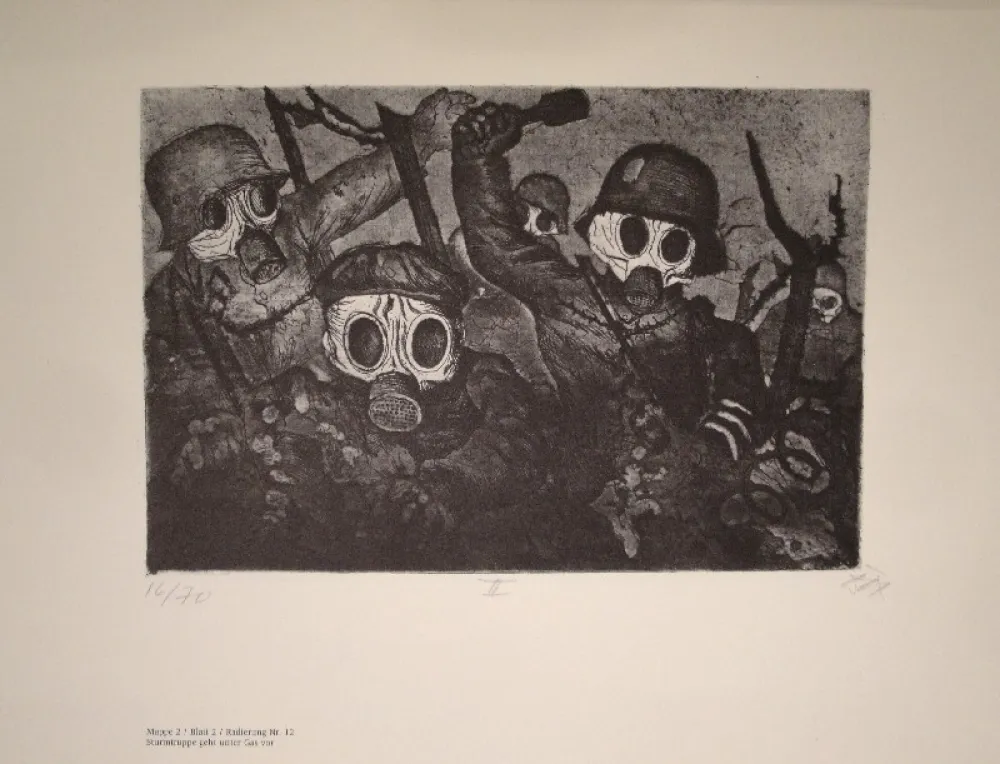 挿絵入り本 Dix - Der Krieg