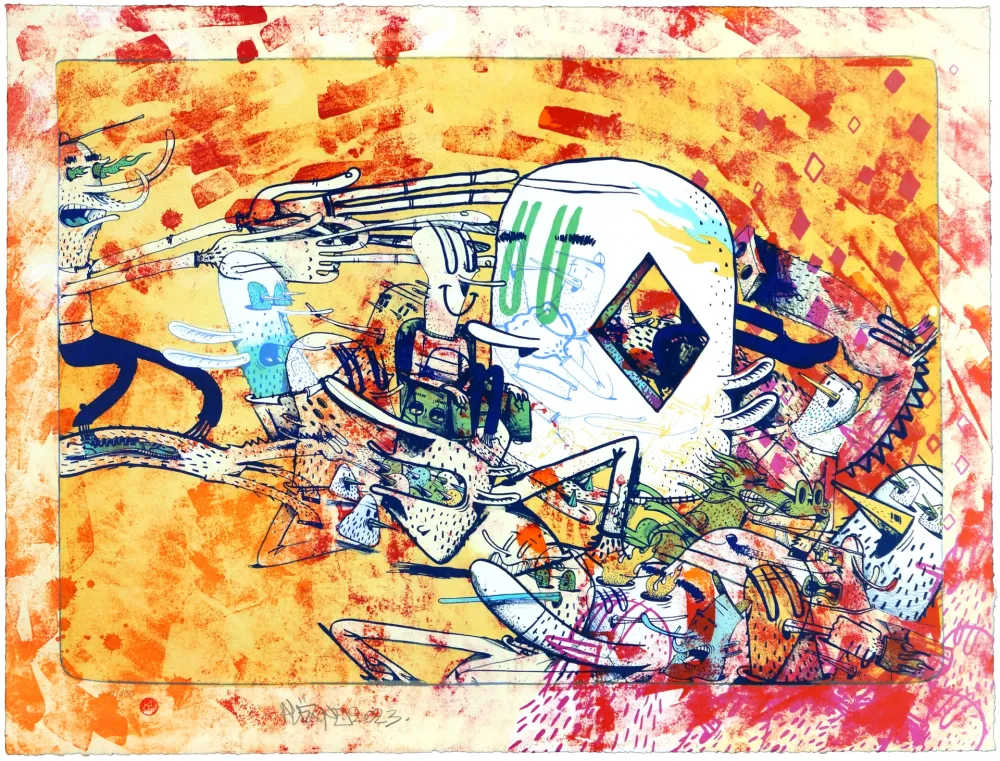 リトグラフ Dizac - Sans titre