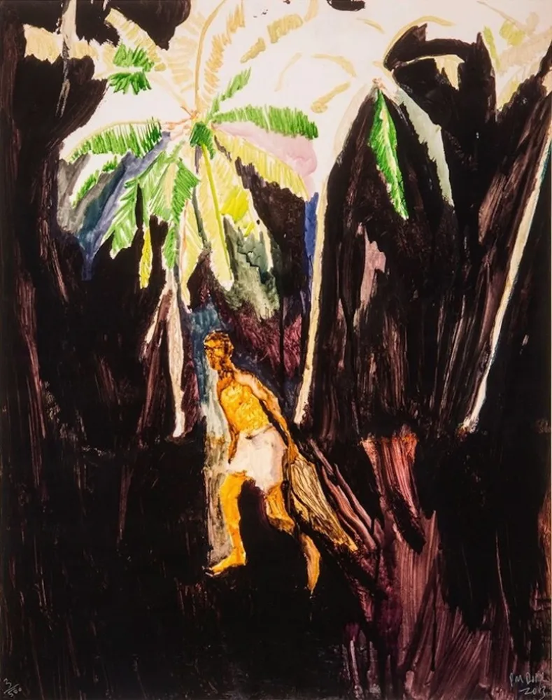 リトグラフ Doig - Fisherman