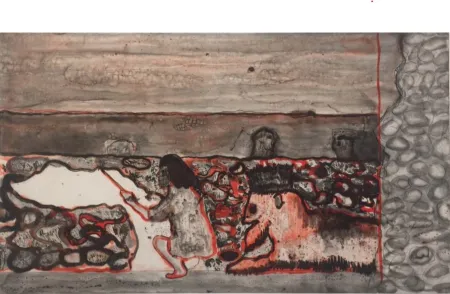 エッチング Doig - Painting a Cloud on the Wall