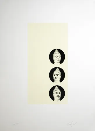 リトグラフ Dokoupil - Buddha, 1995