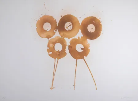 リトグラフ Dokoupil - Golden Rings