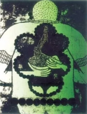 リトグラフ Dokoupil - Mangeur de spaghettis