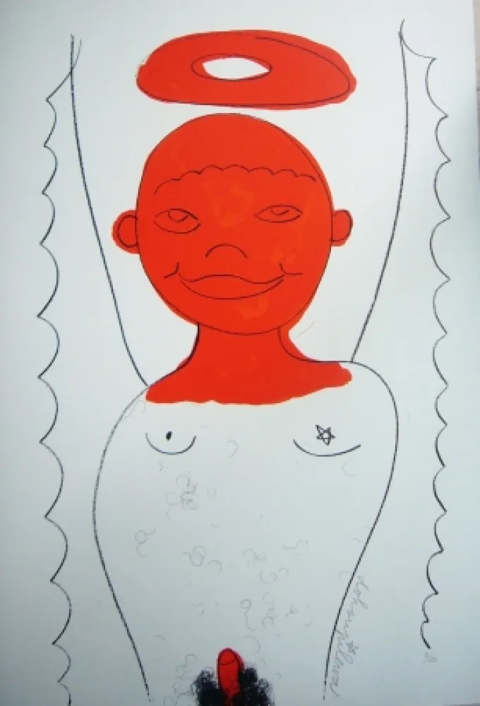 リトグラフ Dokoupil - Petit ange