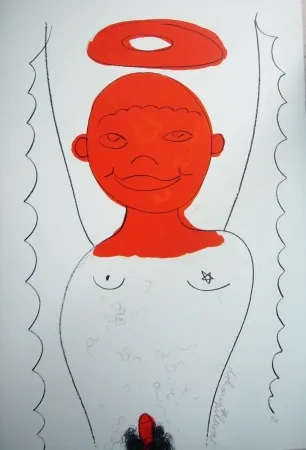 リトグラフ Dokoupil - Petit ange