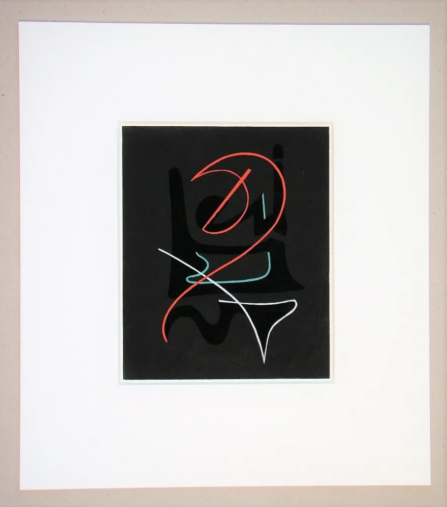 ステンシル Domela - Composition abstrait