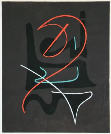 ステンシル Domela - Composition abstrait