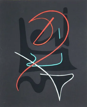 ステンシル Domela - Composition abstrait