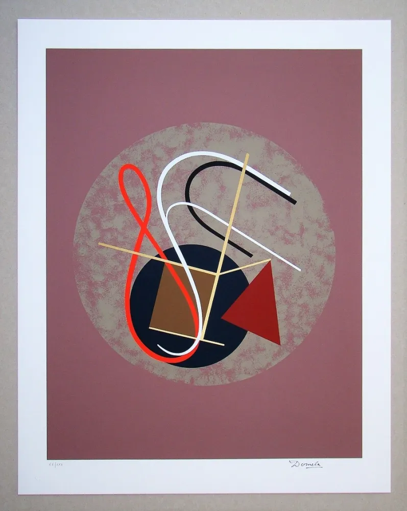 シルクスクリーン Domela - Senza Titolo