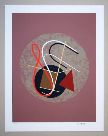 シルクスクリーン Domela - Senza Titolo