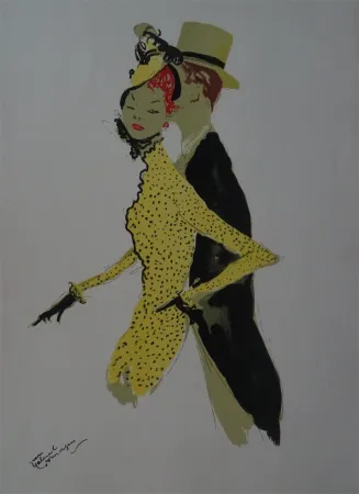リトグラフ Domergue - La Parisienne: Arlette