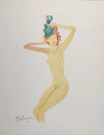 リトグラフ Domergue - La Parisienne : Elvire, 1956