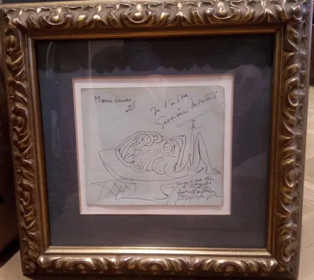 技術的なありません Dominguez - Dibujo con dedicatoria a Marie Laure de Noailles