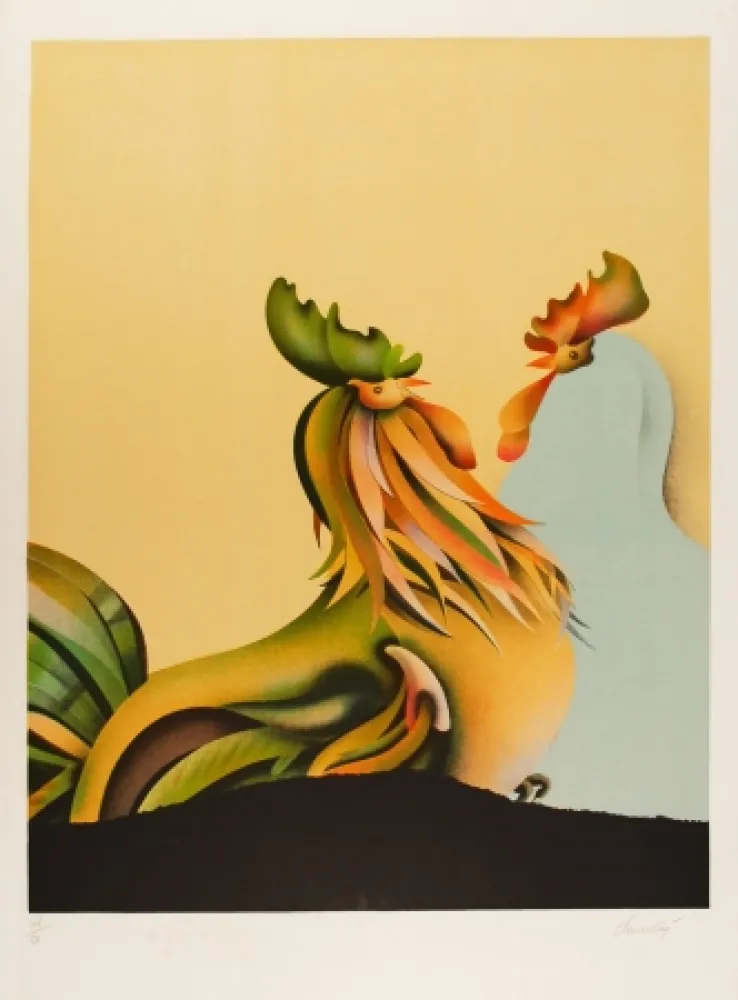 リトグラフ Donadini - Les deux amis / The Two Friends