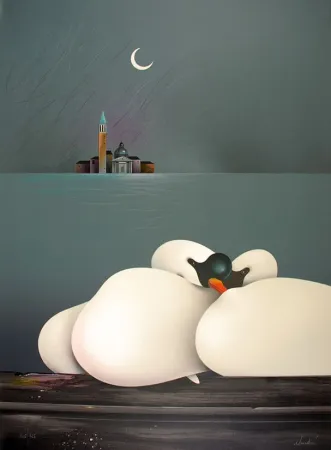 リトグラフ Donadini - Lune de miel