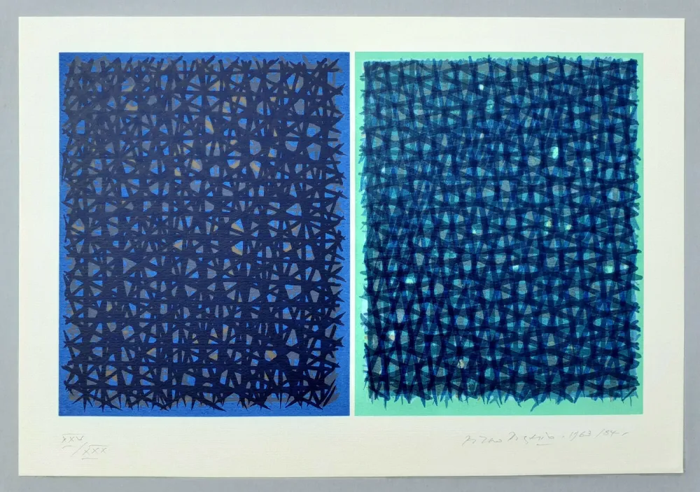 シルクスクリーン Dorazio - A verde B blu