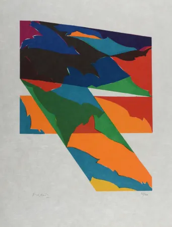 リトグラフ Dorazio - Composition (#E), 1976 - Hand-signed