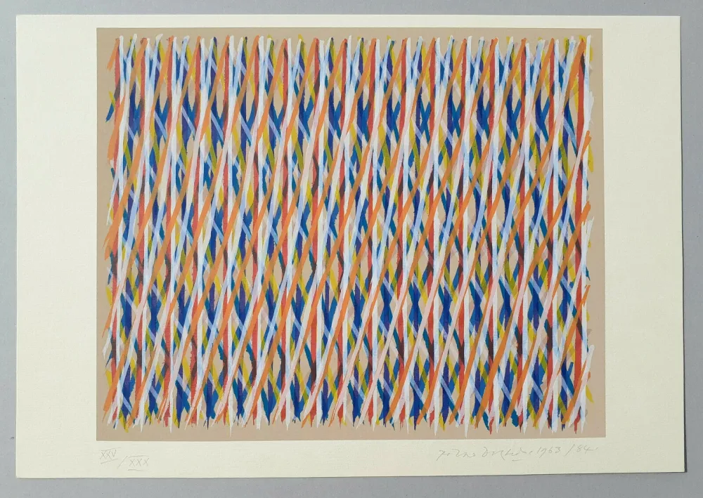 シルクスクリーン Dorazio - Jeu flamand n°1