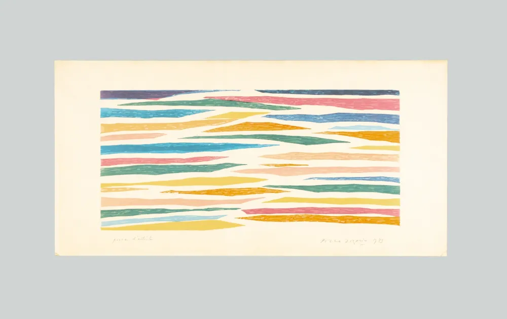 リトグラフ Dorazio - Senza titolo