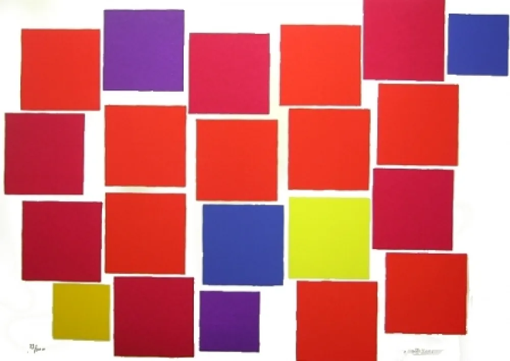 リトグラフ Dorazio - Senza titolo