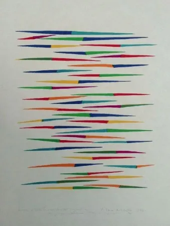 リトグラフ Dorazio - Senza titolo