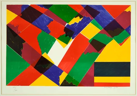 リトグラフ Dorazio - Senza titolo