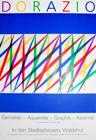 リトグラフ Dorazio - Untitled (Exhibition poster)