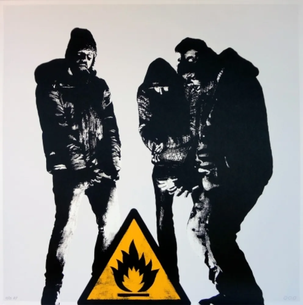 シルクスクリーン Dot Dot Dot - Bumfire (white - AP)