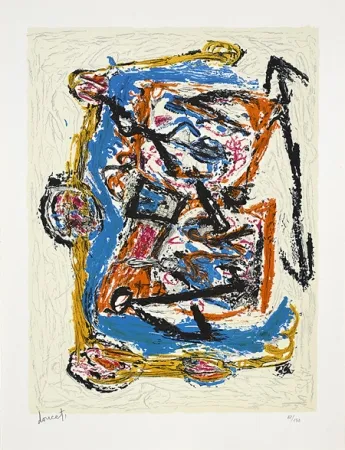 リトグラフ Doucet - Croisée familiale