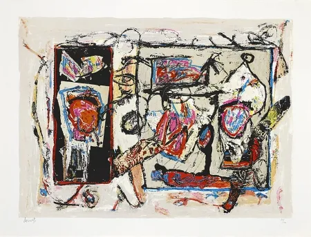 リトグラフ Doucet - Rivages-visages-paysages du Sepik