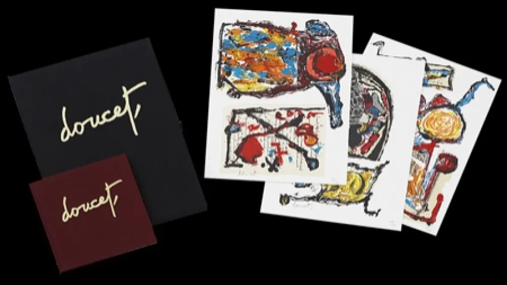 リトグラフ Doucet - Traces du quotidien