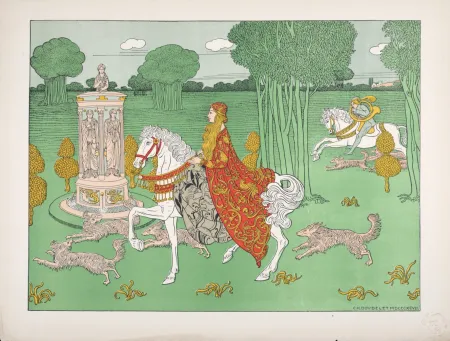 リトグラフ Doudelet - La Châtelaine, 1897