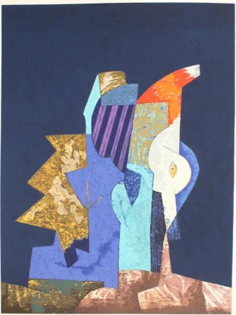 シルクスクリーン Dova  - FIGURE NELLA NOTTE