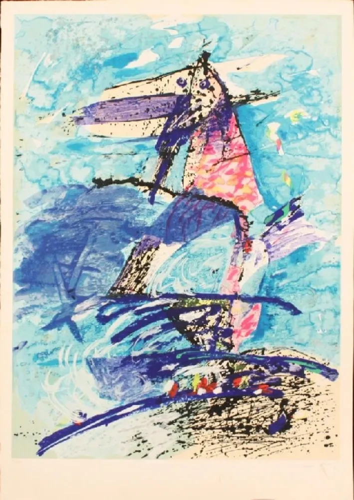 シルクスクリーン Dova  - FIGURE NELLA NOTTE