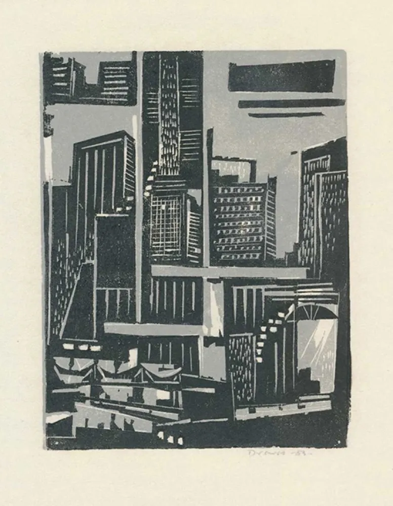 木版 Drewes - New York