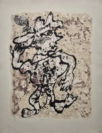 リトグラフ Dubuffet - Fougère au Chapeau (Fogere with Hat)