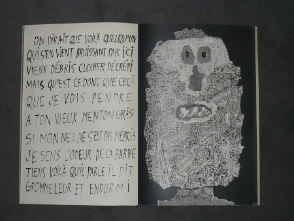 挿絵入り本 Dubuffet - La fleur de barbe