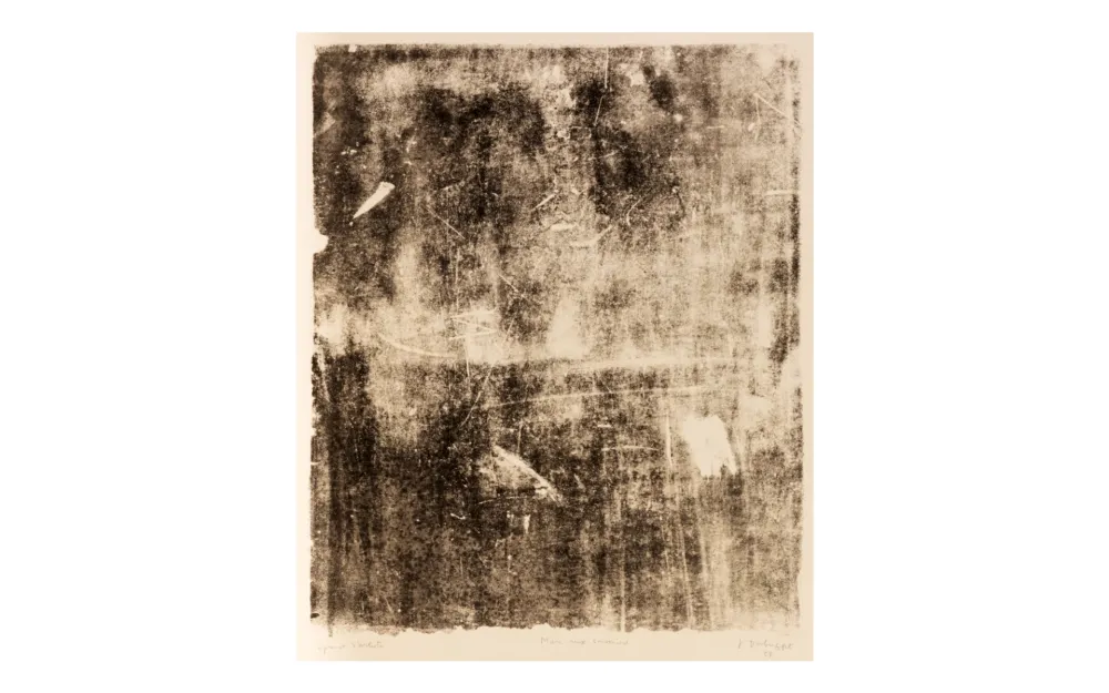 リトグラフ Dubuffet - MUR AUX SOUVENIRS - 1958