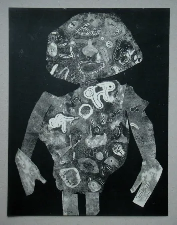 ステンシル Dubuffet - Personnage
