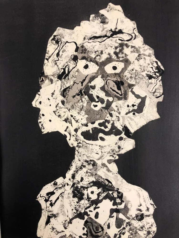 ステンシル Dubuffet - Personnage 1955 I